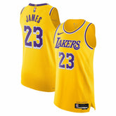 LeBron James Los Angeles Lakers Authentic Jersey Icon Edition Gold