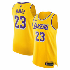 NBA LeBron James Los Angeles Lakers Authentic Jersey - Icon Edition - Gold