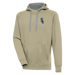 Chicago White Sox Antigua Victory Pullover Hoodie - Khaki Hoodies
