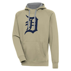 Detroit Tigers Antigua Victory Pullover Hoodie - Khaki Hoodies