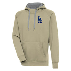 Los Angeles Dodgers Antigua Victory Pullover Hoodie - Khaki Hoodies