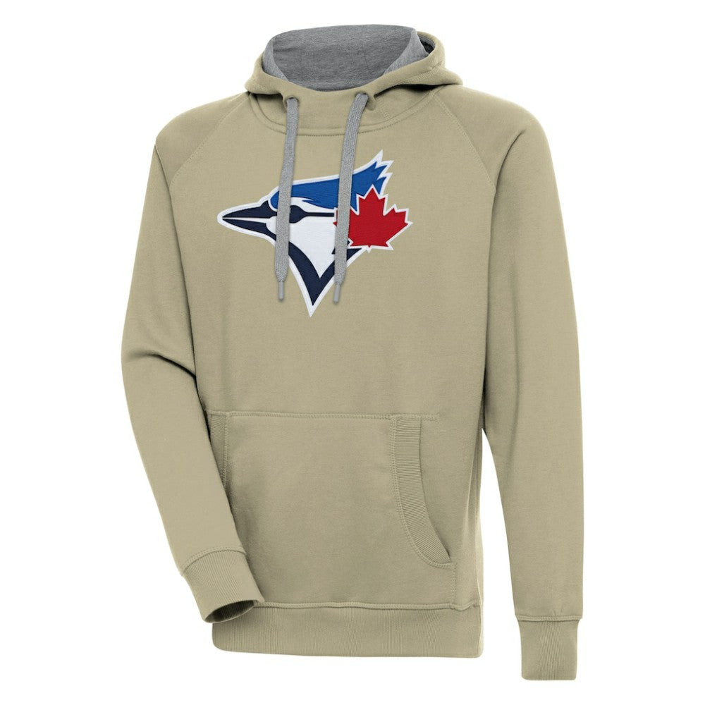 Toronto Blue Jays Antigua Victory Pullover Hoodie - Khaki Hoodies