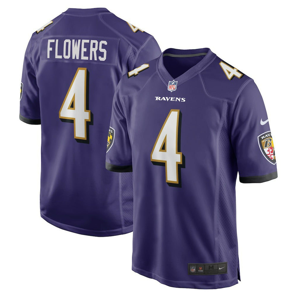 NFL Zay Flowers Baltimore Ravens Game Jersey - Purple