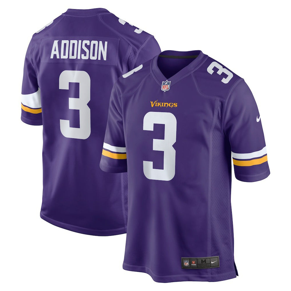 NFL Jordan Addison Minnesota Vikings Game Jersey - Purple