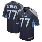 Peter Skoronski Tennessee Titans Game Jersey Navy