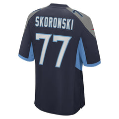 NFL Peter Skoronski Tennessee Titans Game Jersey - Navy