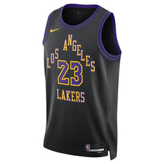 NBA LeBron James Los Angeles Lakers Unisex 2025/26 Swingman Jersey - Black - City Edition