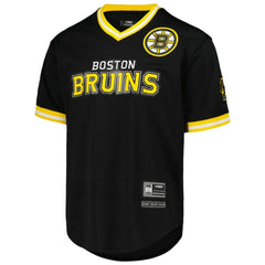 NHL Boston Bruins Pro Standard Classic Mesh V-Neck T-Shirt - Black