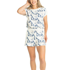 Los Angeles Dodgers Lusso Women's Madge Dolman Tri-Blend T-Shirt - White T-shirts
