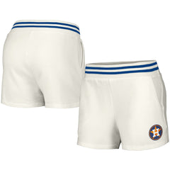 Houston Astros Lusso Women's Maeg Tri-Blend Pocket Shorts - White Shorts
