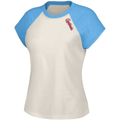 St. Louis Cardinals Lusso Women's Nikki Raglan T-Shirt - White T-shirts