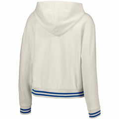 Chicago Cubs Lusso Women's Magnolia Tri-Blend Quarter-Zip Hoodie - White Hoodies