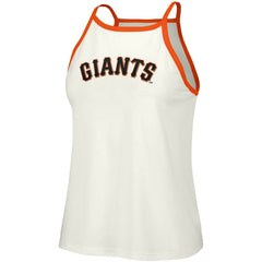 San Francisco Giants Lusso Women's Nadine Halter Tank Top - White Tanks