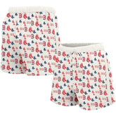 Boston Red Sox Lusso Women's Marge Shorts - White Shorts