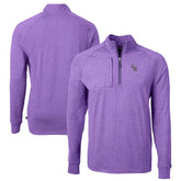 Colorado Rockies Cutter & Buck Adapt Eco Knit Stretch Recycled Quarter-Zip Pullover Top - Heather Purple Pullover