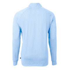 Kansas City Royals Cutter & Buck Adapt Eco Knit Stretch Recycled Quarter-Zip Pullover Top - Heather Light Blue Pullover