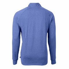 New York Mets Cutter & Buck Adapt Eco Knit Stretch Recycled Quarter-Zip Pullover Top - Heather Royal Pullover