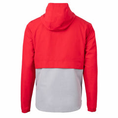 Cleveland Guardians Cutter & Buck Charter Eco Recycled Half-Zip Anorak Jacket - Red/Gray Jackets