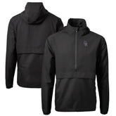 Colorado Rockies Cutter & Buck Charter Eco Recycled Half-Zip Anorak Jacket - Black Jackets