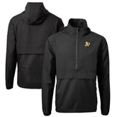 Athletics Cutter & Buck Charter Eco Recycled Half-Zip Anorak Jacket - Black Jackets
