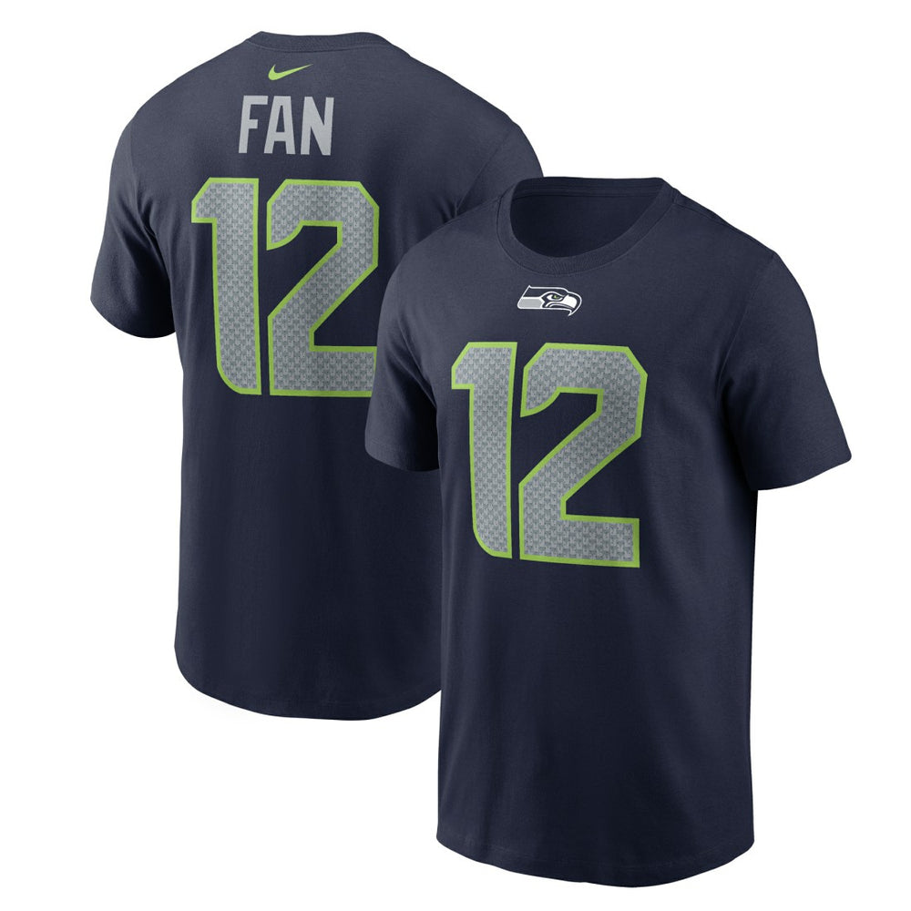 12s Seattle Seahawks Name & Number T-Shirt College Navy