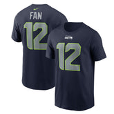 12s Seattle Seahawks Name & Number T-Shirt College Navy