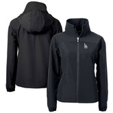 Los Angeles Dodgers Cutter & Buck Women's Charter Eco Recycled Full-Zip Jacket - Black Jackets