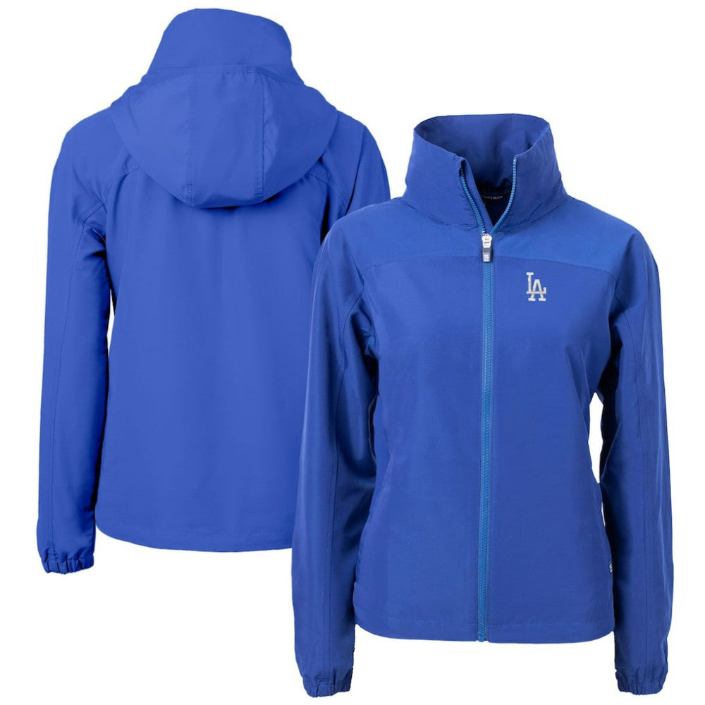 Los Angeles Dodgers Cutter & Buck Women's Charter Eco Recycled Full-Zip Jacket - Blue Jackets