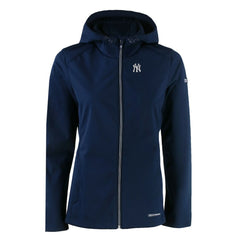 New York Yankees Cutter & Buck Women's Evoke Eco Softshell Recycled Full-Zip Jacket - Navy Jackets