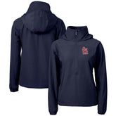 St. Louis Cardinals Cutter & Buck Women's Charter Eco Recycled Half-Zip Anorak Jacket - Navy Jackets