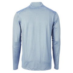St. Louis Cardinals Cutter & Buck Virtue Eco Pique Micro Stripe Big & Tall Recycled Quarter-Zip Pullover Top - Light Blue/Navy Pullover