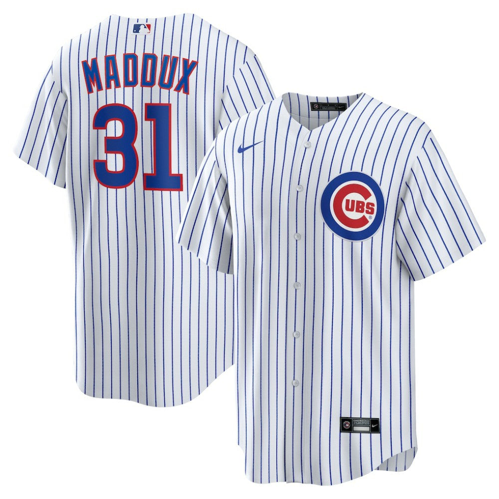 MLB Greg Maddux Chicago Cubs Nike Home Retired Player Replica Jersey - White