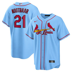 MLB Lars Nootbaar St. Louis Cardinals Nike Alternate Replica Jersey - Light Blue