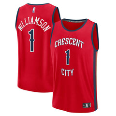NBA Zion Williamson New Orleans Pelicans Fast Break Replica Jersey - Statement Edition - Red