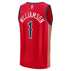 NBA Zion Williamson New Orleans Pelicans Fast Break Replica Jersey - Statement Edition - Red