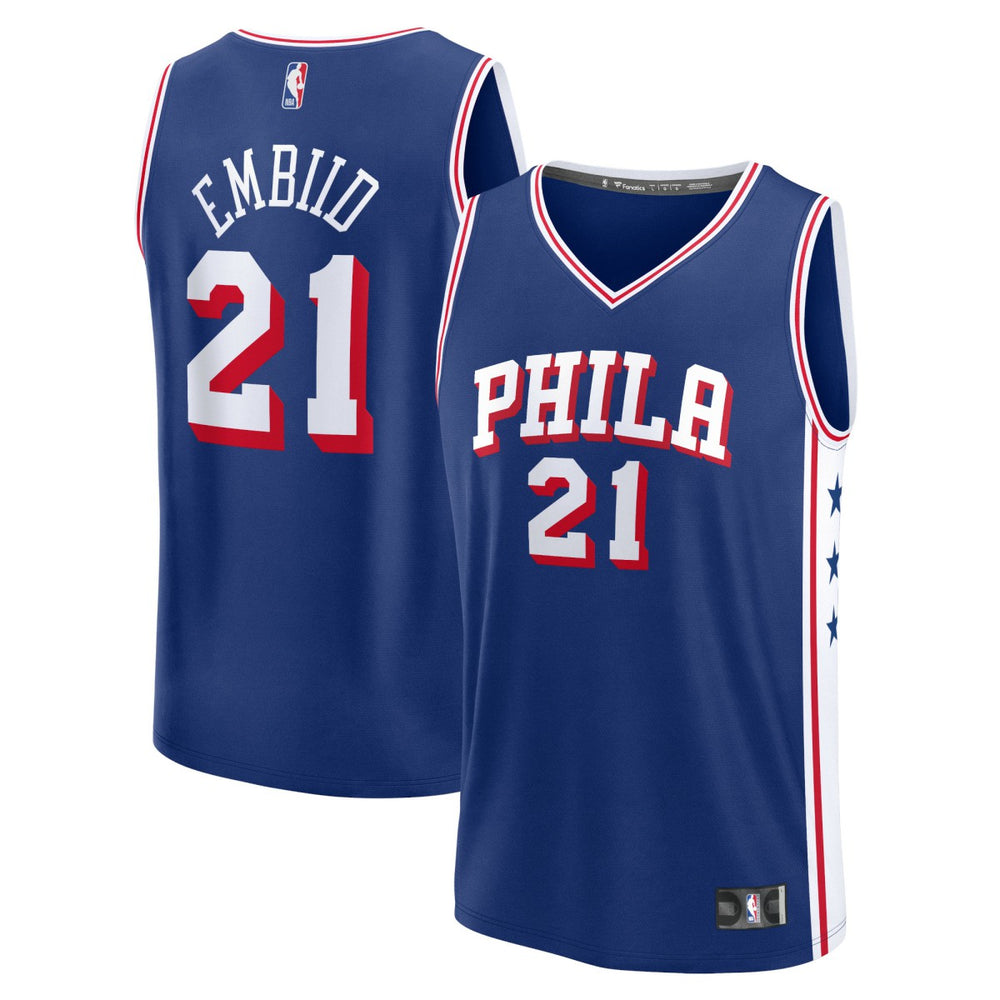 NBA Joel Embiid Philadelphia 76ers Fast Break Replica Jersey - Icon Edition - Royal