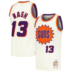 NBA Steve Nash Phoenix Suns Chainstitch Swingman Jersey - Cream