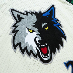 NBA Kevin Garnett Minnesota Timberwolves Chainstitch Swingman Jersey - Cream