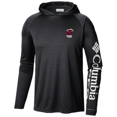 Miami Heat Terminal Tackle Long Sleeve Hoodie T-Shirt Black