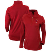 Miami Heat Women's Omni-Wick Outward Nine Quarter-Zip Pullover Top Red