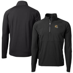 San Francisco 49ers Cutter & Buck Helmet Adapt Eco Knit Hybrid Recycled Quarter-Zip Pullover Top Black