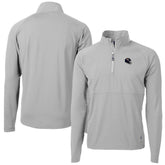 Chicago Bears Cutter & Buck Helmet Adapt Eco Knit Hybrid Recycled Quarter-Zip Pullover Top Silver
