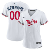 Minnesota Twins Nike Women's Home Replica Custom Jersey - White Jerseys