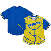 Golden State Warriors Jumbotron 3.0 Mesh V-Neck T-Shirt Gold