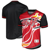Miami Heat Jumbotron 3.0 Mesh V-Neck T-Shirt Red
