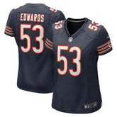 NFL TJ Edwards Chicago Bears Women's Game Player Jersey - Navy