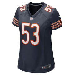 NFL TJ Edwards Chicago Bears Women's Game Player Jersey - Navy