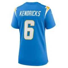 NFL Eric Kendricks Los Angeles Chargers Women's Game Player Jersey - Powder Blue