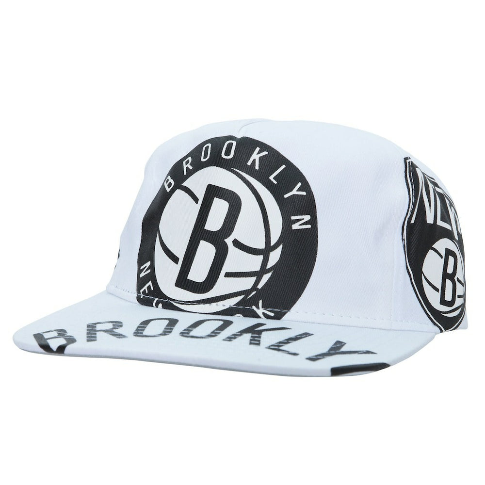 Brooklyn Nets Hardwood Classics In Your Face Deadstock Snapback Hat White