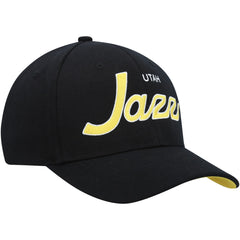 Utah Jazz MVP Team Script 2.0 Stretch Snapback Hat Black